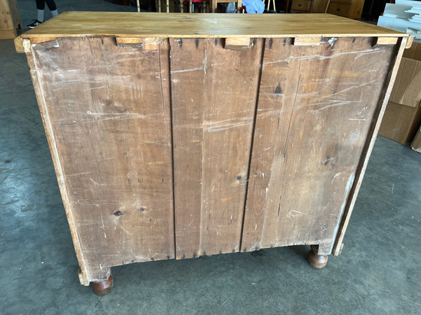 English Pine Chest with Black Painted Pulls
