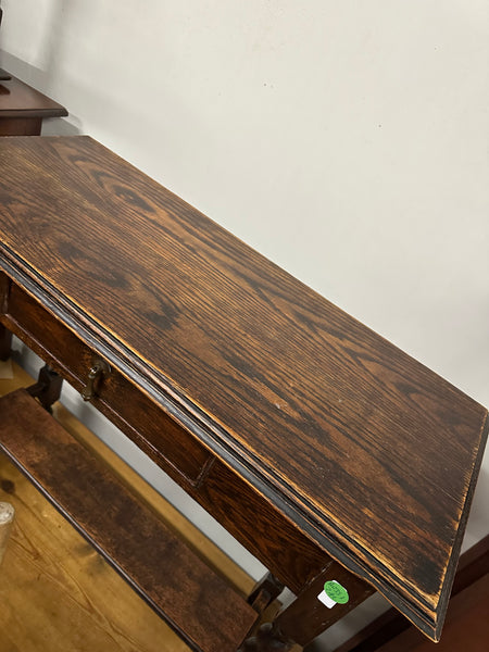 Narrow Oak Barley Twist Hall Table