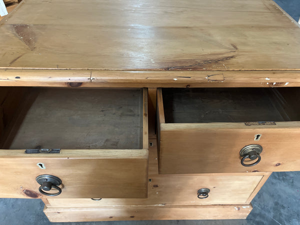 Pine Chest with Brass Ring Pulls