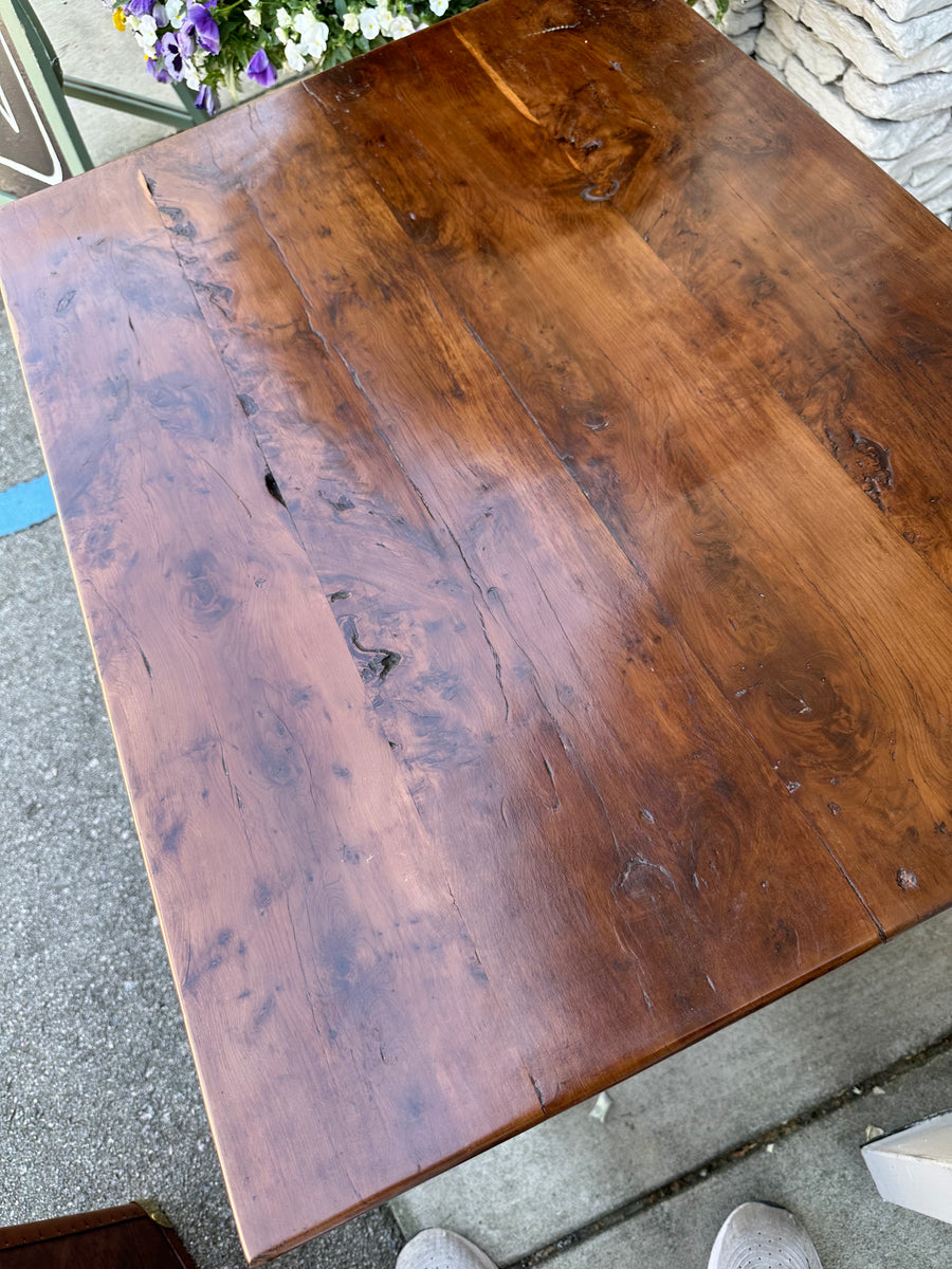 Yew Wood Table – McIntosh Cottage Antiques