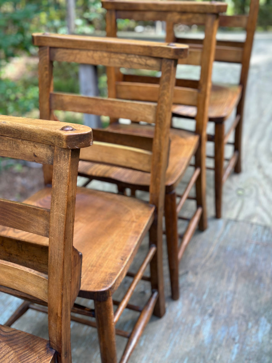 Antique discount chapel chairs