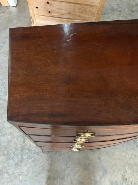 Mahogany Bow Front Chest