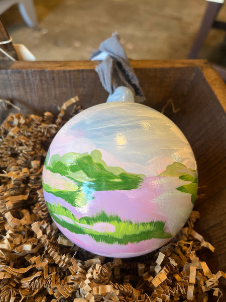 Hand Painted Marsh Ornaments, by Angela Hughes Zokan