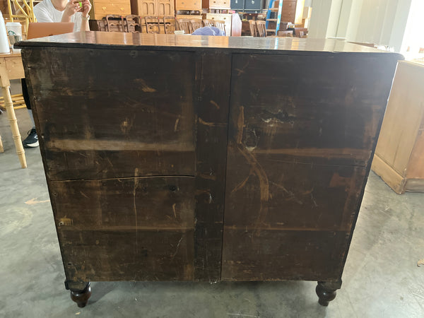 Victorian Mahogany Campaign Style Chest of Drawers