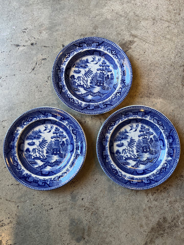Very Small Blue Willow Plate