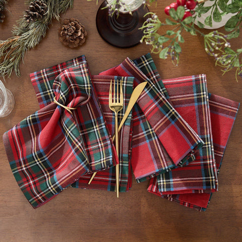Stowe Tartan Plaid Napkins, Set of 4