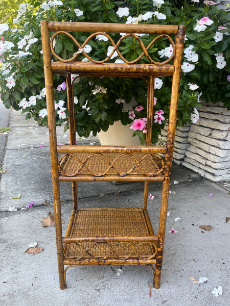 Small Bamboo Floor Shelf