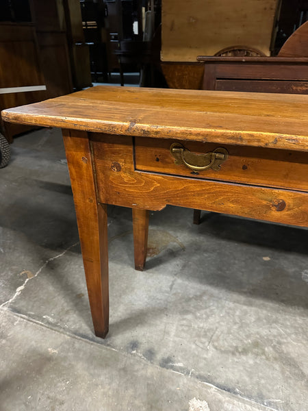 French Pine 2-Drawer Serving Table