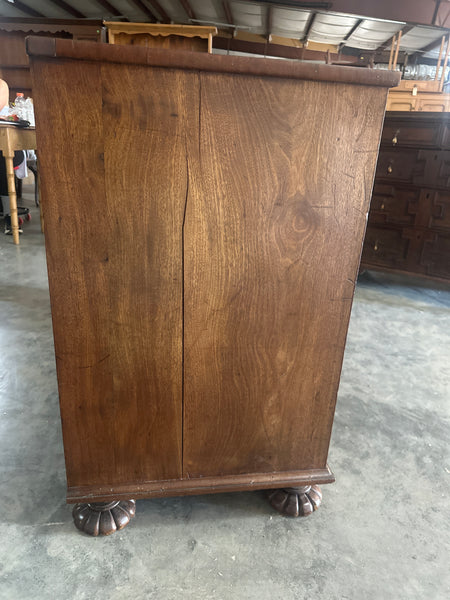 Georgian Mahogany Chest with Unique Feet