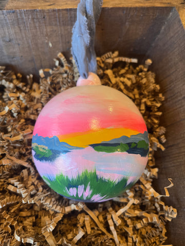 Hand Painted Marsh Ornaments, by Angela Hughes Zokan