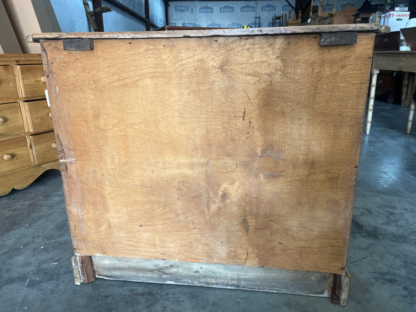 Pine Chest with Brass Ring Pulls