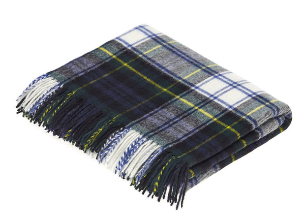 Tartan Plaid - Merino Lambswool Throw Blankets - Made in UK: Dress Stewart