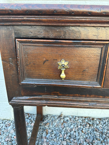 Antique Oak Two-Drawer Dresser Base