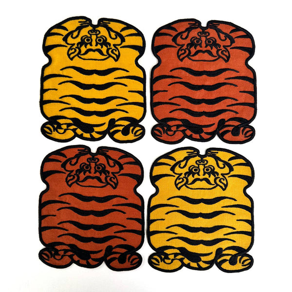 Tibetan Tiger Cocktail Napkins, set of 4