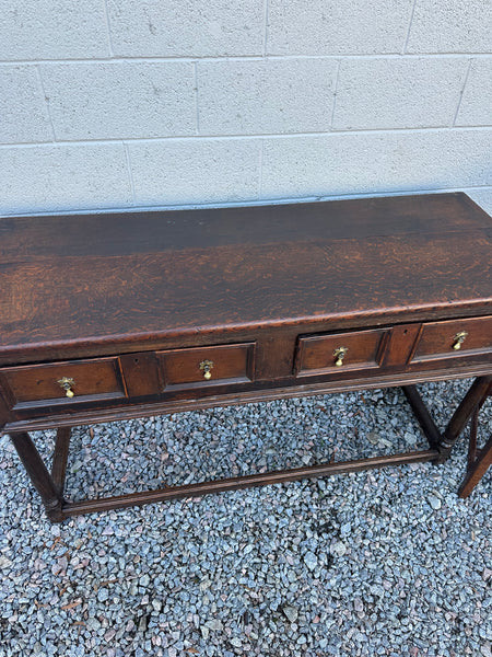 Antique Oak Two-Drawer Dresser Base