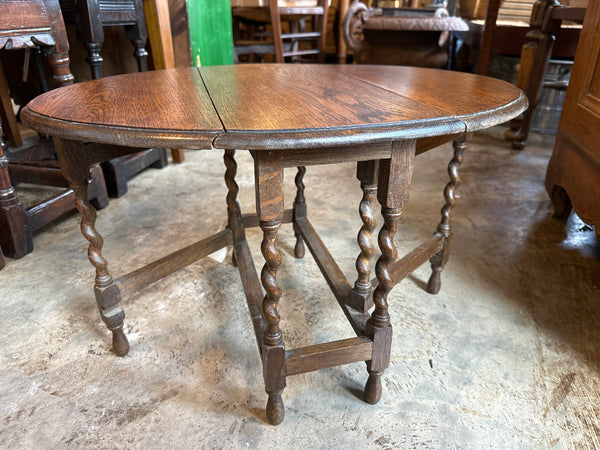 Very Small Barley Twist Gateleg Table