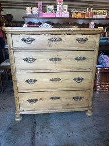 French 4-Drawer Pine Chest