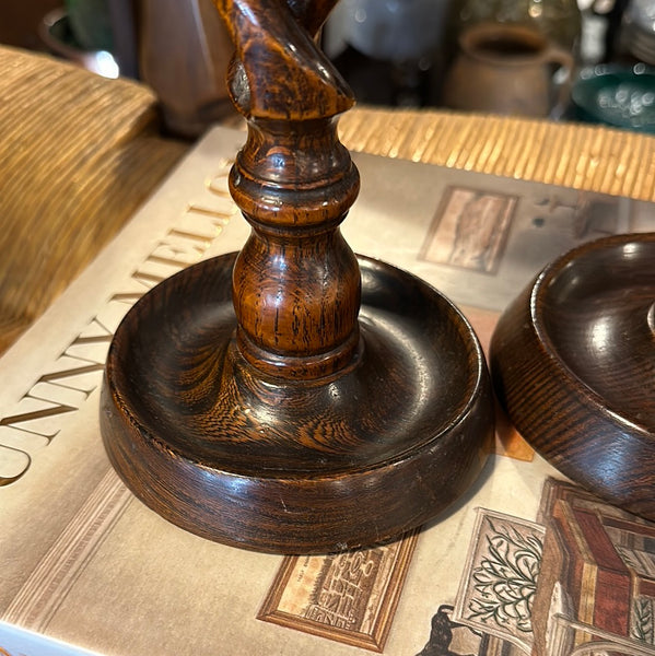 Pair of Open Twist Candlesticks