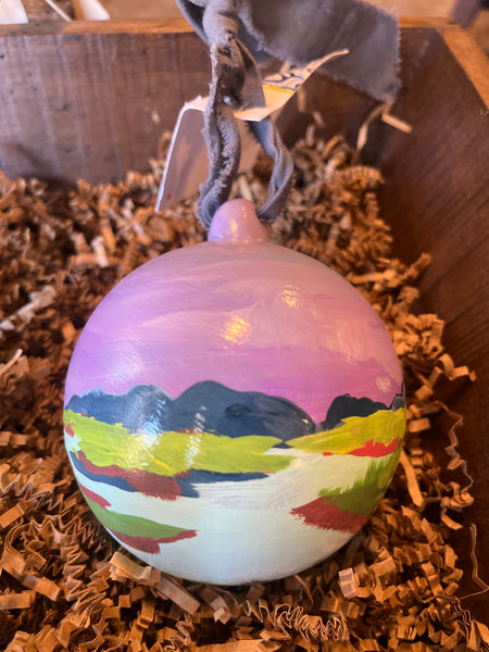 Hand Painted Marsh Ornaments, by Angela Hughes Zokan