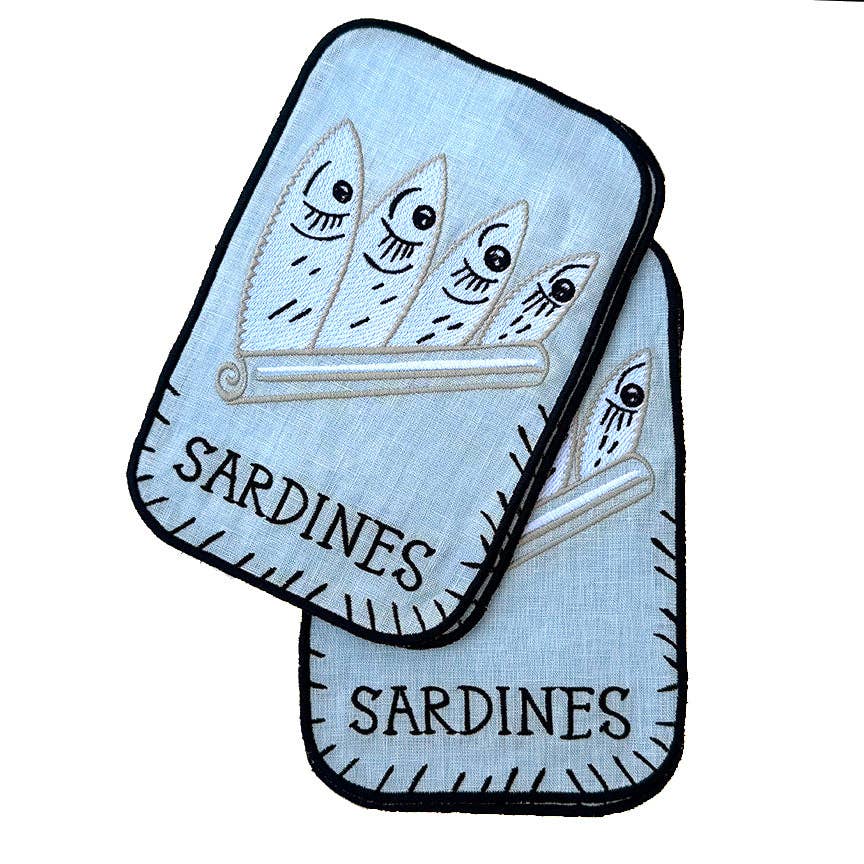 Sardine Cocktail Napkins, set of 4