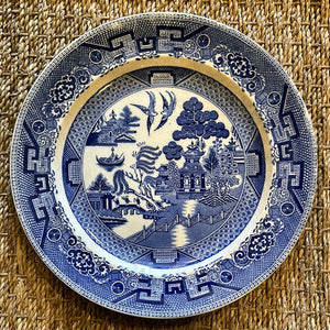 Unique Blue Willow "Double Sided" Plate