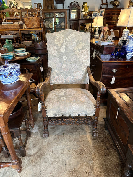 Carved French Hall Chair