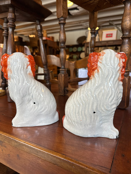 Pair of Red Staffordshire Dogs