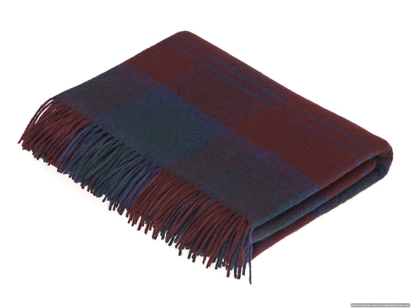 Tartan Plaid - Merino Lambswool Throw Blankets - Made in UK: Antique Royal Stewart