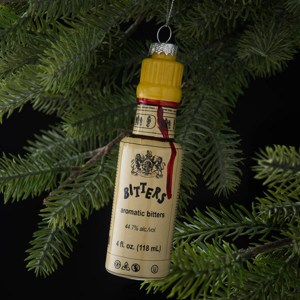 Bitters Bottle Cocktail Holiday Ornament Christmas Decor