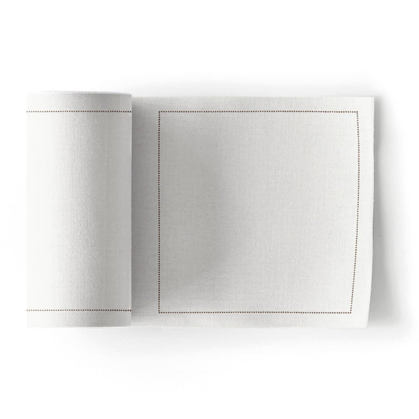 Cream Cotton Cocktail Napkins 50 Units / Custom Available