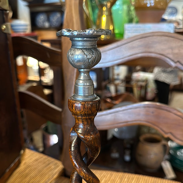 Pair of Open Twist Candlesticks