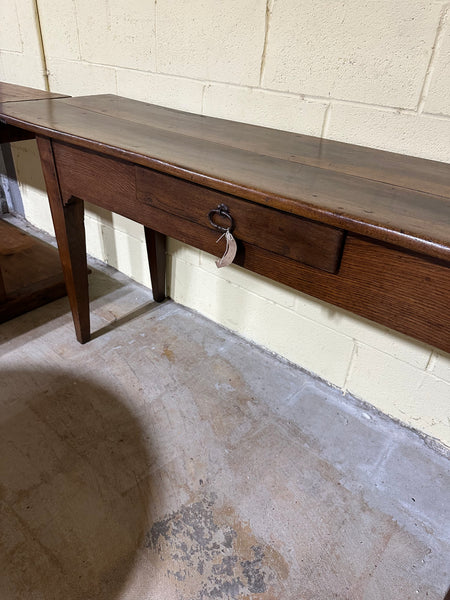 French Walnut and Oak Serving Table