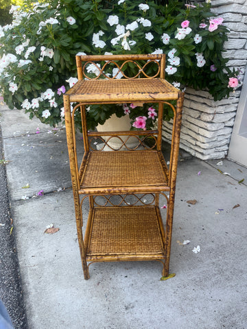 Small Bamboo Floor Shelf