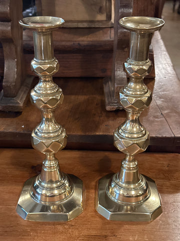 Pair of Stunning Brass Candlesticks