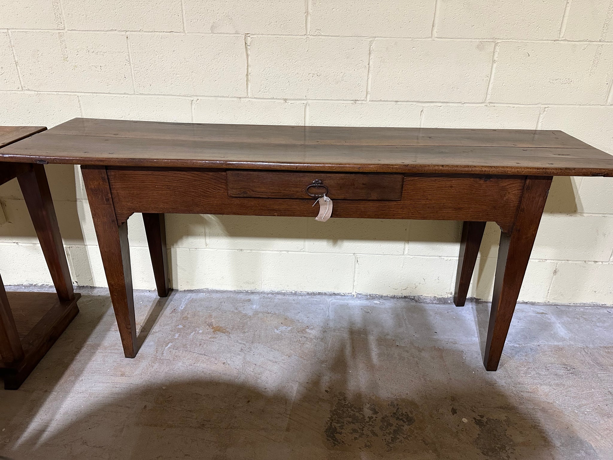 French Walnut and Oak Serving Table