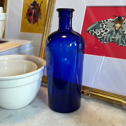 Cobalt Blue Apothecary Bottle