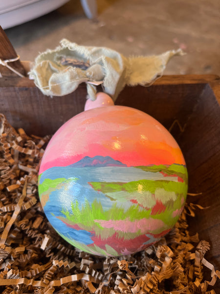 Hand Painted Marsh Ornaments, by Angela Hughes Zokan