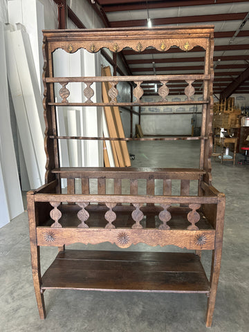 Unusual French Oak Dresser