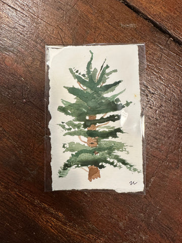 Water Color Christmas Tree, by Zach Lundberg
