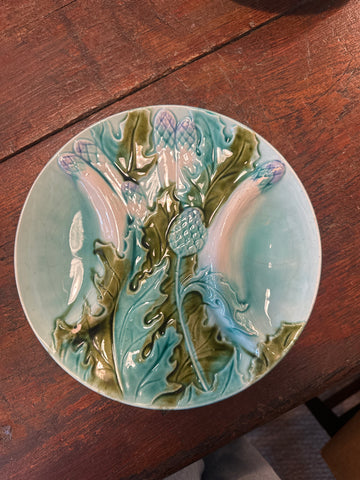 Asparagus Plate, Turquoise