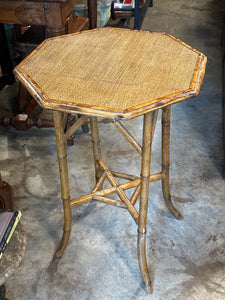 Octagonal Bamboo Table