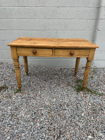 Pine Two-Drawer Writing Table