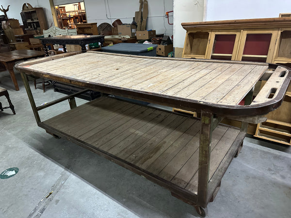 Dutch Steel and Pine Flower Cart