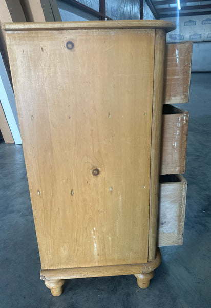Pine Chest with Brass Escutcheons