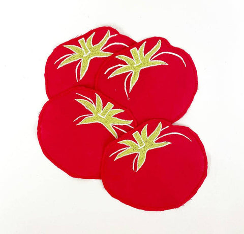 Tomato Cocktail Napkins, set of 4