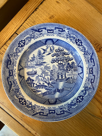 Very Small Blue Willow Plate