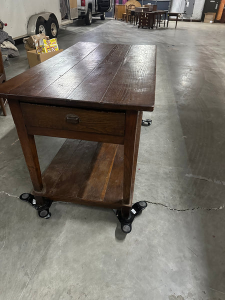 French Oak Draper's Table
