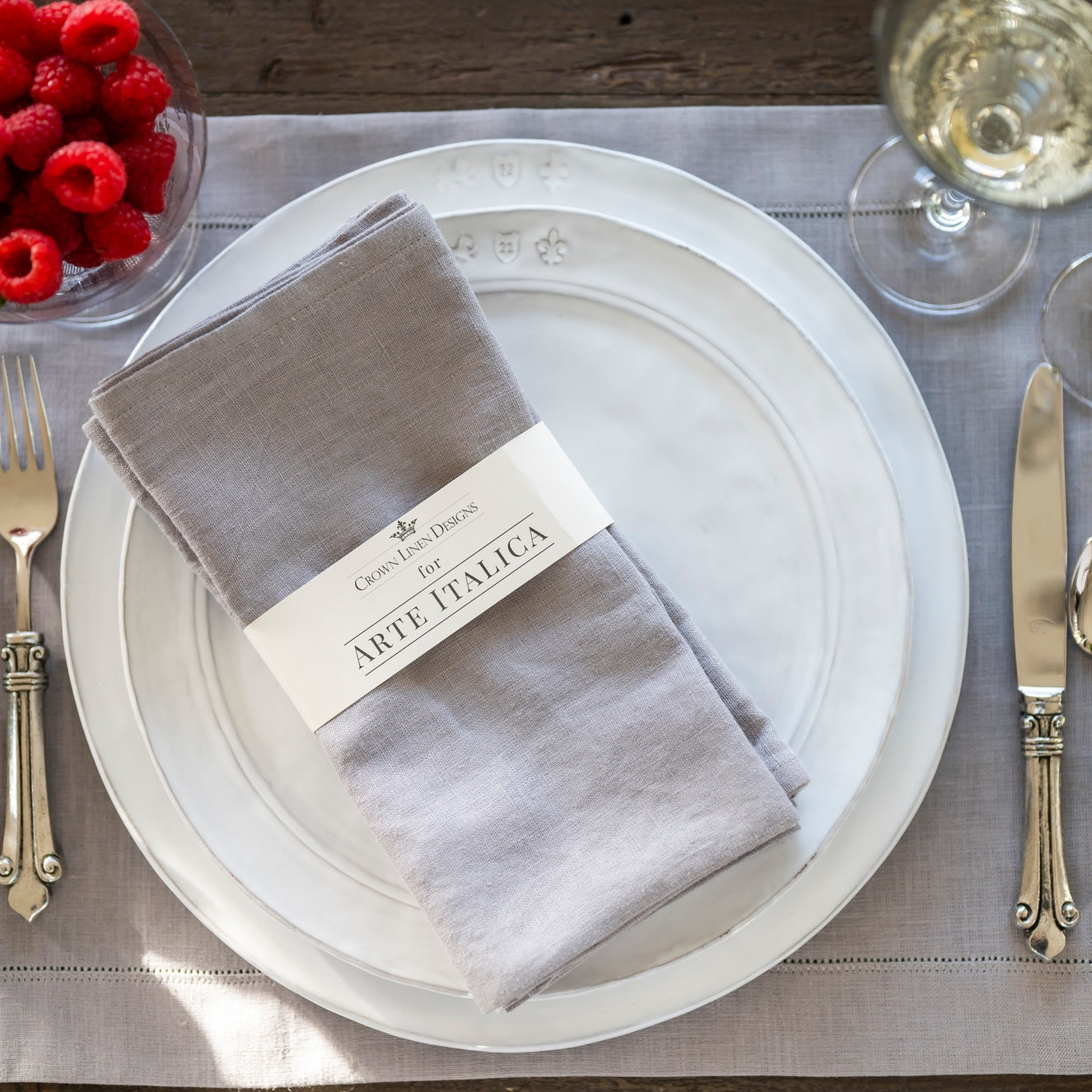 Washed Linen Napkins: Flax, Set of 4