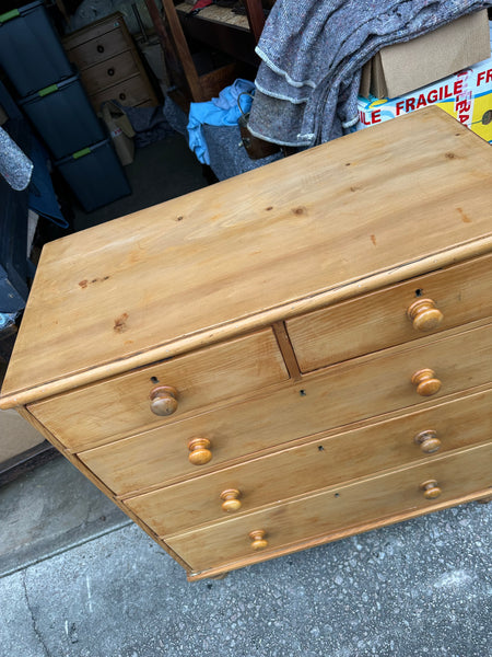 Large Victorian Pine Chest