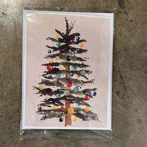 "Watercolor Christmas Tree" Notecards